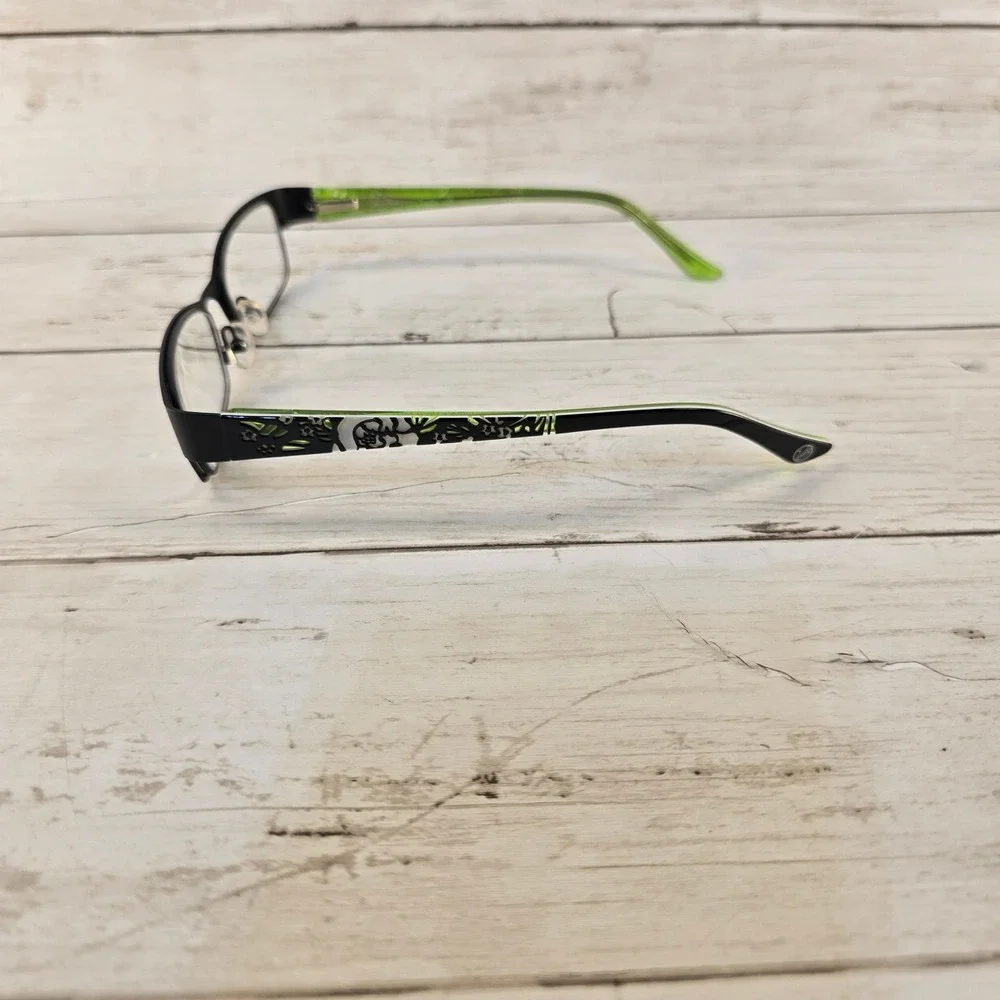 Vera Bradley Limes Up LMU Black Green Floral Eyeglass Frames 51-16-135